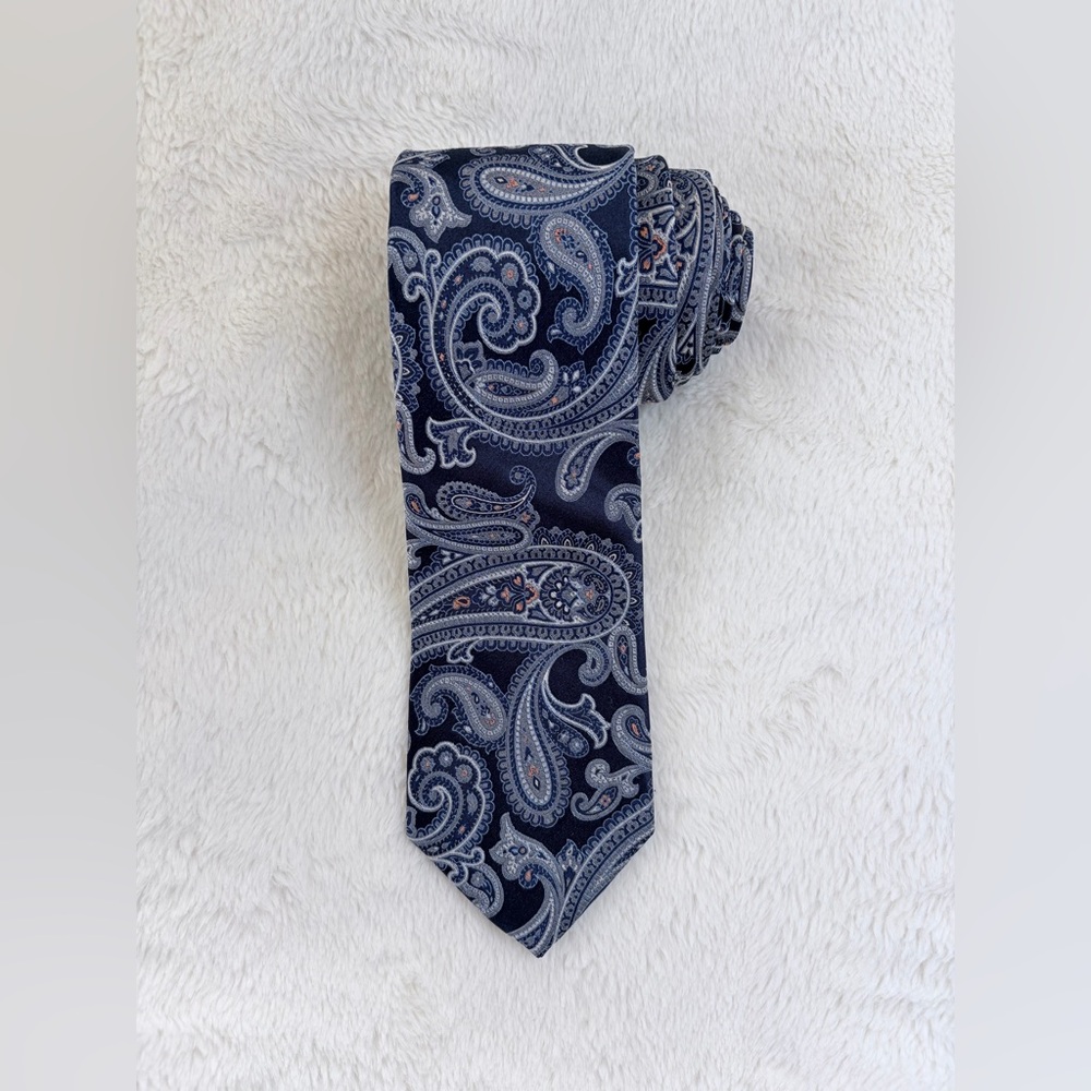 Ted Baker London Navy Paisley Tie